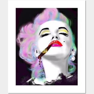 Marilyn Smoking Posters and Art